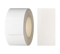 haggiy Bande de chant en mélamine avec colle thermofusible, 40 mm x 5 m | Bande de chant à repasser pour étagères et panneaux | Bande de chant - Décor : Blanc brillant