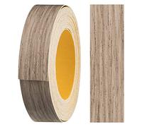 Haggiy Bande de chant melamine autocollante - 18 mm x 5 m - Rebord pour meubles et étagères (chêne gris)