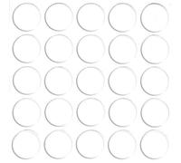 haggiy Cache-vis Autocollants pour Meubles - Cache-vis - Cache pour vis et Trous de perçage - Capuchons de Protection pour Meubles - Ø14 mm - 25 pièces - Enduit pour Meubles (Blanc-Chaud)