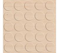 haggiy Cache-vis Autocollants pour Meubles - Cache-vis - Cache pour vis et Trous de perçage - Capuchons de Protection pour Meubles - Ø14 mm - 25 pièces - Enduit pour Meubles (Bouleau Mainau)