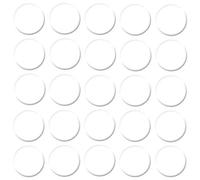 haggiy Cache-vis Autocollants pour Meubles - Cache-vis - Cache pour vis et Trous de perçage - Capuchons de Protection pour Meubles - Ø14 mm - 25 pièces - Enduit pour Meubles (Blanc Cristal)