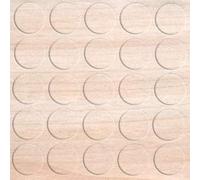 haggiy Cache-vis Autocollants pour Meubles - Cache-vis - Cache pour vis et Trous de perçage - Capuchons de Protection pour Meubles - Ø14 mm - 25 pièces - Enduit pour Meubles (érable)