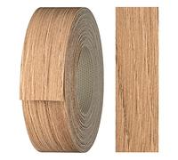 haggiy Rebord adhésif en mélamine avec colle thermofusible, 21 mm x 5 m, transfert thermocollant pour planches d'étagères et panneaux, ruban de bords, décor : chêne naturel
