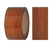 haggiy Rebord adhésif en mélamine avec colle thermofusible, 40 mm x 5 m | Repassage thermocollant pour étagères et panneaux | Ruban de bord - Décor : noyer