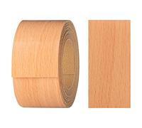 haggiy Revêtement en mélamine avec colle thermofusible, 40 mm x 5 m | Revêtement à thermocoller pour étagères et plaques | Bande de bord - Décor: Hêtre