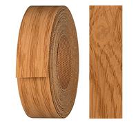 haggiy Ruban adhésif pour bords en mélamine avec adhésif thermofusible, 21 mm x 5 m, pour planches d'étagères et panneaux, décoration : chêne clair