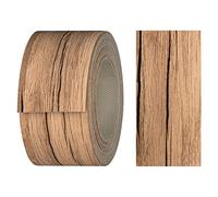 haggiy Ruban adhésif pour bords en mélamine avec adhésif thermofusible, 40 mm x 5 m, pour planches d'étagères et panneaux, décoration : grand chêne naturel