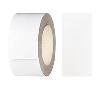 haggiy - Ruban adhésif pour bords en mélamine avec adhésif thermofusible, 40 mm x 5 m, ruban thermoadhésif, pour étagères et panneaux, décoration : blanc arctique