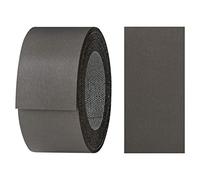 haggiy Ruban de bordure en mélamine avec adhésif thermofusible 40 mm x 5 m | Ruban de bordure thermocollant pour étagères et panneaux | Ruban décoratif : gris graphite