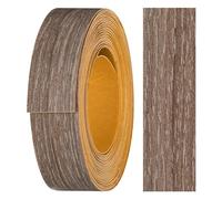 haggiy ruban de chant en mélamine autocollant 18 mm x 5 m I ruban de chant I pour meubles I maintien sûr sans repassage I placage pour étagères/panneaux en bois noyer Rockford foncé