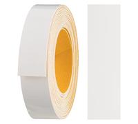 haggiy ruban de chant en mélamine autocollant 18 mm x 5 m I ruban de chant I pour meubles I maintien sûr sans repassage I chant I placage pour étagères/panneaux en bois blanc brillant