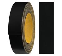 Haggiy Ruban de Chant en Mélamine Autocollant 18 mm x 5 m Pour Meubles - Maintien Sûr Sans Repassage - Placage Pour Étagères/Panneaux en Bois Noir Lisse