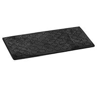 haggiy Tampon élastique Auto-adhésif - cylindrique Ø 10 mm | Hauteur: 1,0 mm | Noir (50 Pcs.)