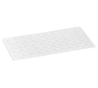 haggiy Tampon élastique Auto-adhésif - cylindrique Ø 10 mm | Hauteur: 1,0 mm | transp. (50 Pcs.)