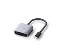 Hagi daptateur de lunettes AR, 4K@60Hz USB C vers lunettes et convertisseur de charge, 100W PD Power and Play adaptateur pour XREAL, Viture, Rokid, Steam Deck, ROG Ally, Switch 1 2, iPhone 17 16