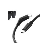 Hagi R Câble de lunettes intelligentes USB-C pour chargement de données et d'alimentation 10 Gbit/s 4 K 60 Hz 240 W Câble flexible ultra fin pour XREAL One/Air RayNeo Air VITURE (1,8 m)