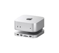 Hagibis Hub et Support Mac Mini M4 avec boîtier SSD, Station d'accueil USB Type-C 3 en 1 avec boîtier SSD M.2 NVMe, HDMI 4K @ 60 Hz, USB 3.2 Gen2 10 Gbit/s, SD4.0, TF4.0, Alimentation 5 V/2 A pour M4