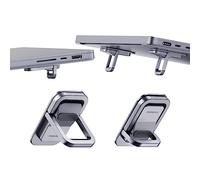 Hagibis Laptop Stand Adjustable Height for Desk, Portable Invisible Laptop Riser, Ergonomic Mount Keyboard Kickstands Aluminum Cooling Pad for MacBook Pro Air, Tablet Laptop (Grey)