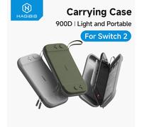 Hagibis - mallette de transport Portable pour Switch 2, sac de voyage, coque rigide, accessoires NS, housse de protection avec 10 cartouches de jeux Sky Blue