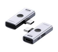 Hagibis Répartiteur USB-C avec Charge Rapide de 100 W et USB 3.2 10 Gbit/s, Adaptateur OTG 2 en 1 pour iPhone 16/15 Pro Max, iPad Pro, MacBook, Rog Ally, Steam Deck, Quest 3 2 (TUA09 USB-C + PD)