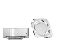 Hagibis Support pour Mac mini M4 - En acrylique transparent - Résistant à la poussière - Pour ordinateur portable - Refroidissement et dissipation de la chaleur - Pour Mac mini M4 Pro 2024