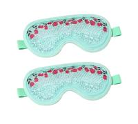 HAGJII 2 Pièces Masque Yeux Froid De Gel PVC, Compresses Froides Et Chaudes Pour La Fatigue Oculaire, Les Démangeaisons Oculaires, Les Maux De Tête, Les Cernes Masque Froid Yeux(Vert)
