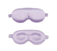 HAGJII 22 Momme Masque De Nuit Soie En Soie De Mûrier Avec Contour 3D, Masque De Sommeil Sans Pression Pour Hommes Et Femmes Cache Yeux Pour Les Personnes Dormant Sur Le Côté(Purple)