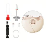 HAGJII 3 En 1 Automatique Coupe-Ongles électrique Pour Personnes âgées, Enfants, Adultes, 2 Vitesses Lime A Ongle Electrique Avec 2 Têtes De Meulage, Pour Les Ongles épais Et Durs(Beige)