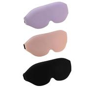 HAGJII 3 Pièces 3D Contour Cache Yeux Pour Un Sommeil Profond, Sans Pression Sur Les Yeux, Masque De Sommeil Pour Les Personnes Dormant Sur Le Côté, Masque De Nuit(C)