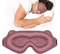 HAGJII 3D Cache Yeux Pour Les Personnes Dormant Sur Le Côté, Bloque La Lumière Masque De Sommeil Avec Sangle Réglable, Masque De Nuit Doux Et Confortable Pour Les Voyages(Fruit pink)