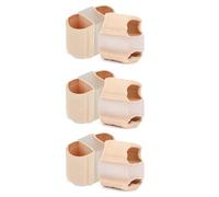 HAGJII 6 Pièces Hallux Valgus Pour Femmes Gros Orteil Fibre De Gel Correcteurs D'orteils Orteil à Double Trou Separateur Orteil Pour Un Soutien Confortable Jour Et Nuit(S)