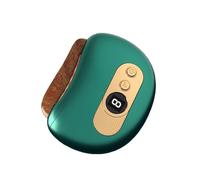 HAGJII Appareil Gua Sha Visage Avec Lumière Rouge Et 9 Niveaux De Vibration, Appareil De Massage Multifonction Pour Le Cou Et Le Visage L'anti-âge Appareil Anti Rides Visage(Vert)