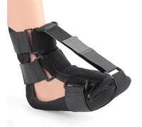 HAGJII Attelle De Nuit Pour Fasciite Plantaire Avec 3 Sangles Réglables Pour Soulagement De La Fasciite Plantaire Et Tendinite Tendon Achille, Attelle Pied Pour Hommes Et Femmes(M)