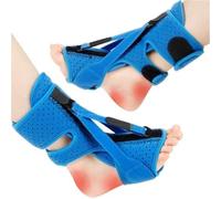 HAGJII Attelle De Nuit Pour Fasciite Plantaire Pour Dormir Hommes Et Femmes Attelle Réglable Attelle Pied Pour Tendinite Tendon Achille Et Soulagement De La Douleur Au Talon(Bleu)