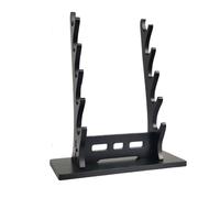 HAGJII Bois Massif Support D'épée Support D'armes Bureau Décorer Support pour Katana pour Porte-Couteau De Cuisine, Couteau De Cuisine, Support Sabre Porte Flûte Présentoir(5-Layer,Noir)