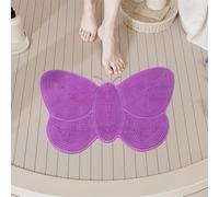 HAGJII Brosse Pieds Douche Avec Antidérapant Fixation Murale Ventouses Pour Exfolier Et Les Peaux Mortes Laveur De Pieds De Douche Brosse Nettoyante Pour Les Pieds(Purple)