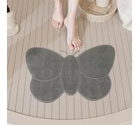 HAGJII Brosse Pieds Douche Avec Antidérapant Fixation Murale Ventouses Pour Exfolier Et Les Peaux Mortes Laveur De Pieds De Douche Brosse Nettoyante Pour Les Pieds(Gray)