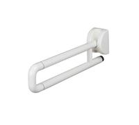 HAGJII Cadre Toilette Sécurisé Pliantes Pour Personnes âgées Et Handicapées, Barre D'appui WC Salle De Bain Cadre De Sécurité Pour Toilettes Barre D'appui(Blanc)