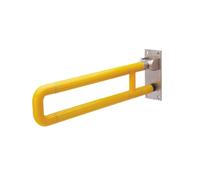 HAGJII Cadre Toilette Sécurisé Pliantes Pour Personnes âgées Et Handicapées, Barre D'appui WC Salle De Bain Cadre De Sécurité Pour Toilettes Barre D'appui(Jaune)