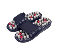 HAGJII Chaussons D'acupression Arthrite Douleur Au Talon Pantoufles De Massage, Chaussures De Réflexologie Sandales Tapis Thérapie Favorisant La Circulation Sanguine(Blanc,38-39 EU)