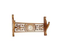 HAGJII Classique Creux Nanzhu Support Mural pour Sabre Bois Support Sabre Katana Support D'épée Support d'arc Présentoir D'armes(1 Layer,Bagua)