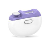 HAGJII Coupe-Ongles Automatique Pour Personnes âgées Et Adultes, Coupe-Ongles électrique Polisseur 2 En 1 Portable Rechargeable Lime A Ongle Electrique Avec Lumière Led(Purple)