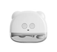 HAGJII Coupe-Ongles électrique Facile à Utiliser Pour Personnes âgées, Avec 3 Vitesses Et Lumière Led, Automatique Lime A Ongle Electrique Pour Ongles épais(Blanc)