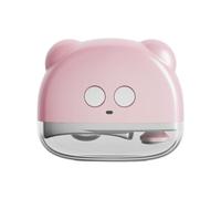 HAGJII Coupe-Ongles électrique Facile à Utiliser Pour Personnes âgées, Avec 3 Vitesses Et Lumière Led, Automatique Lime A Ongle Electrique Pour Ongles épais(Pink)