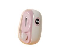 HAGJII Coupe-Ongles électrique Pour Seniors Avec Lampe Led Et Boîte De Rangement, Automatique Lime A Ongle Electrique Portable Rechargeable 3 Vitesses Pour Les Voyages(Pink)