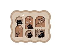 HAGJII Couvercle De Panneau électrique Rétro Cache Compteur Electrique Mural, Aspiration Magnétique Mural Cache Tableau Electrique Decoratif pour La Maison Bureau(40 * 30cm,Cats)