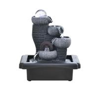 HAGJII Fontaine D'interieur avec Lumières LED Et Boule De Cristal, D'intérieur Fontaine De Table pour La Maison Bureau Yoga Salle De Méditation De Bureau(C)