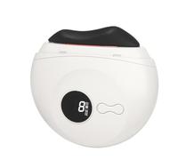 HAGJII Gua Sha Visage Et Appareil De Massage Corporel Avec Lumière Rouge, 9 Réglages De Température Et Vibration, Portable Appareil Anti Rides Visage Pour Les Jambes, Les Bras(Black stone)