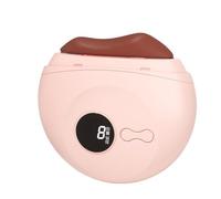 HAGJII Gua Sha Visage Et Appareil De Massage Corporel Avec Lumière Rouge, 9 Réglages De Température Et Vibration, Portable Appareil Anti Rides Visage Pour Les Jambes, Les Bras(Red stone)