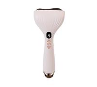 HAGJII Gua Sha Visage Pour Le Cou Et Le Corps, Masseur Pour Les Yeux Brosse Beauty Meridian Appareil Anti Rides Visage Pour Le Drainage Lymphatique, La Détoxification(Pink)